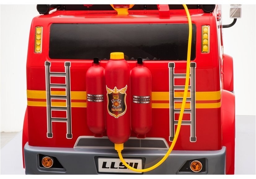 Wóz Strażacki na Akumulator Czerwony Dla Dzieci Pilot LL911