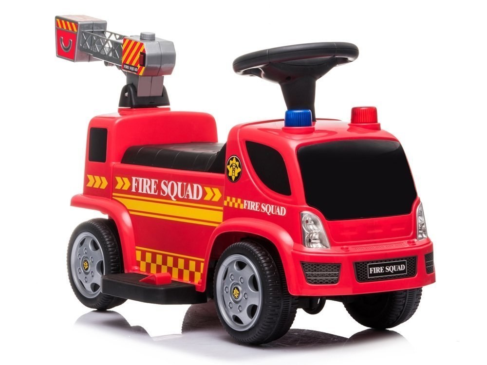 Pojazd Jeździk Straż Pożarna Drabina Bańki Mydlane Dźwięki Na Akumulator
