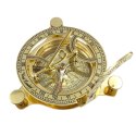 Mosiężny Kompas z Zegarem Słonecznym - NC1504